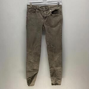 Gap 1969 Always Skinny Gray Stretch Patchwork Low Rise Jeans 27W 33L Size 27 T